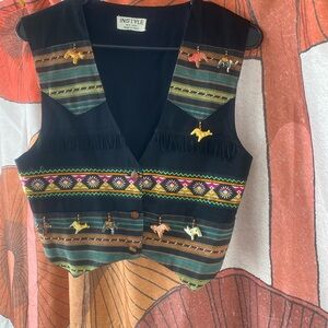 INSTYLE animal beaded vest